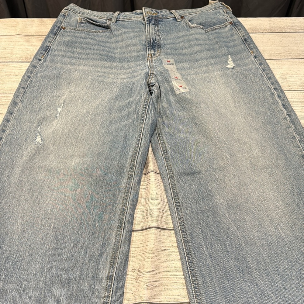 Women’s Old Navy Sky-Hi Wide Leg extra high rise jeans size 14 - Picture 8 of 15